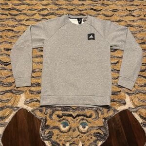 Adidas Men's Crewneck Gray Sweater